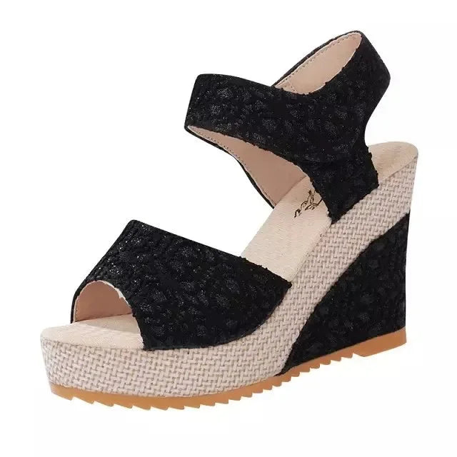 New High-Heeled Wedge