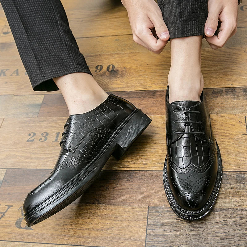 Handmade Mens Wingtip Oxford Shoes