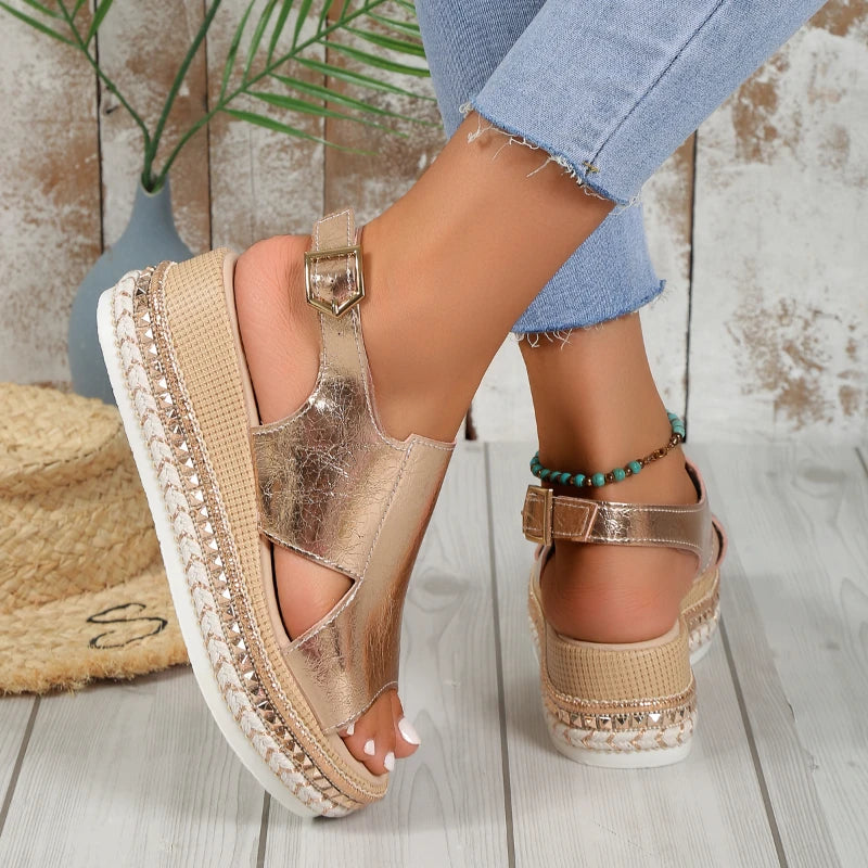 Summer New Peep Toe Wedge