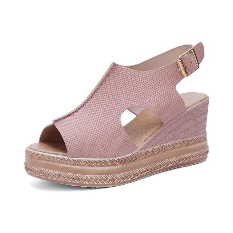 Peep Toe Sandals  Wedge