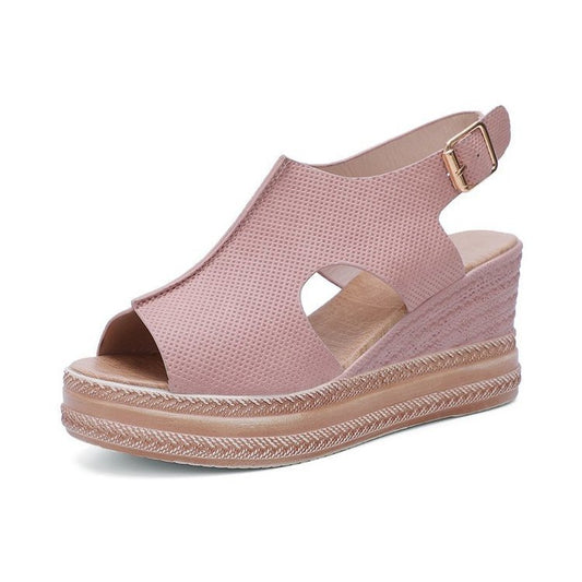 Peep Toe Sandals  Wedge
