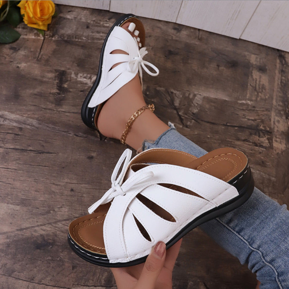 Women Lace-up Platform Wedges