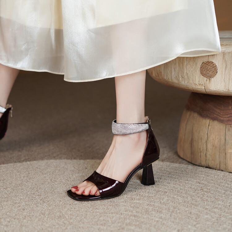Patent Leather Toe Comfort High heel