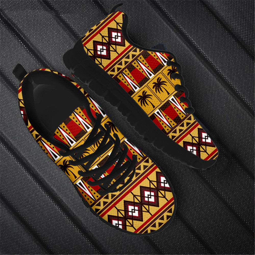 Printed Sports And Leisure Mesh Running Shoes For Men And Women