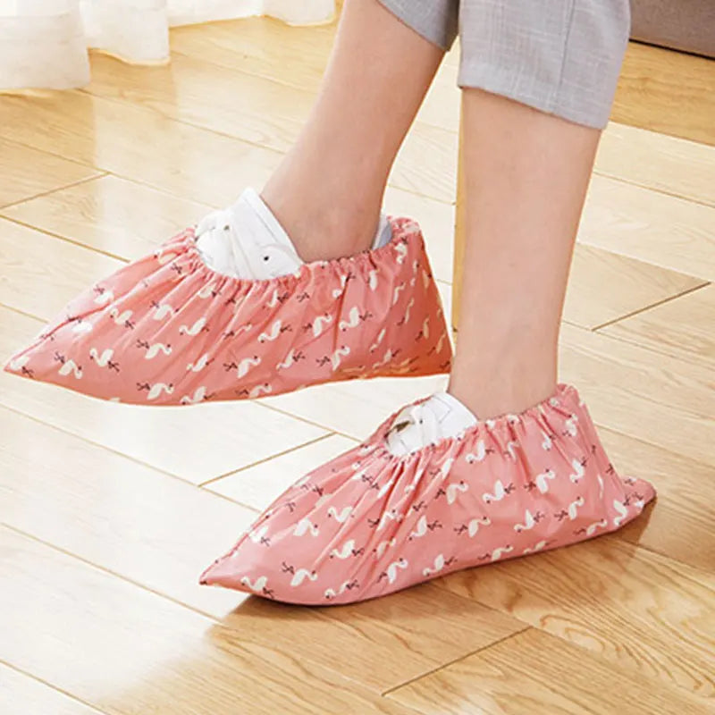 Washed Thicken Reusable Elastic Shoe Cover