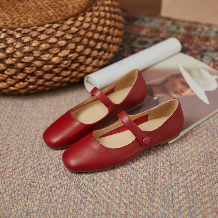 Spring Autumn Hook&Loop Casual Female Flats