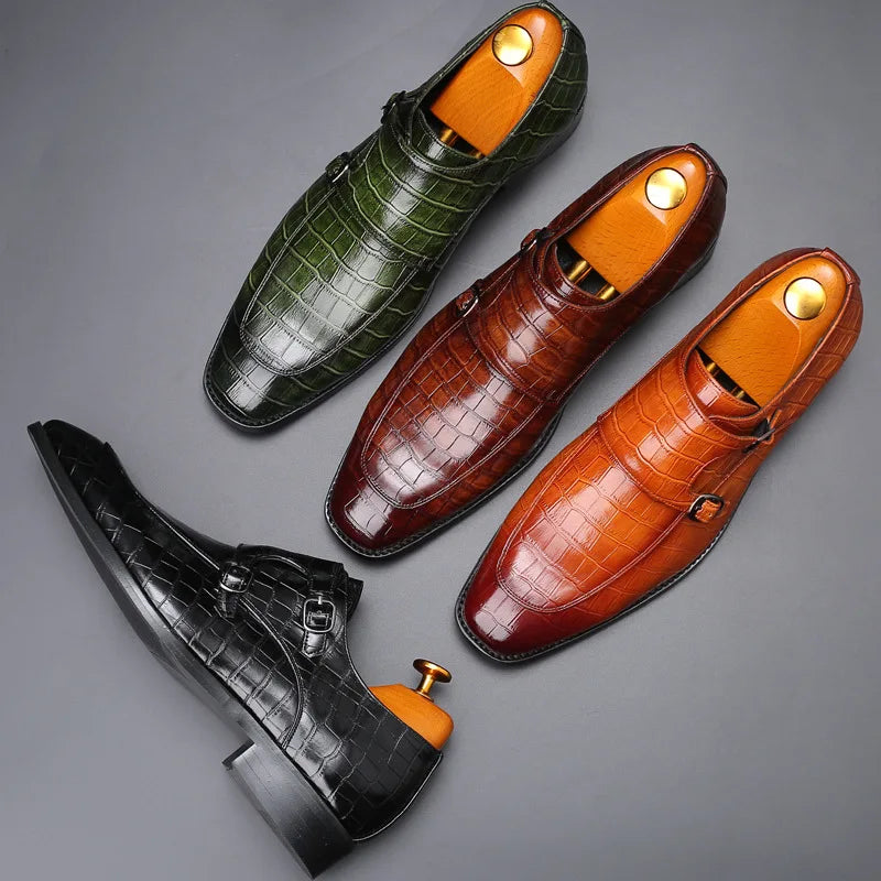 Men's  Crocodile Grain Leather shoes
