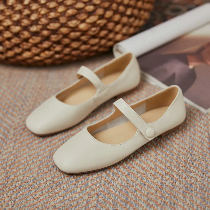 Spring Autumn Hook&Loop Casual Female Flats