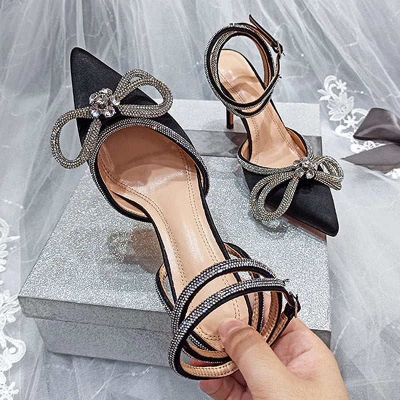 Glitter Rhinestone Pumps