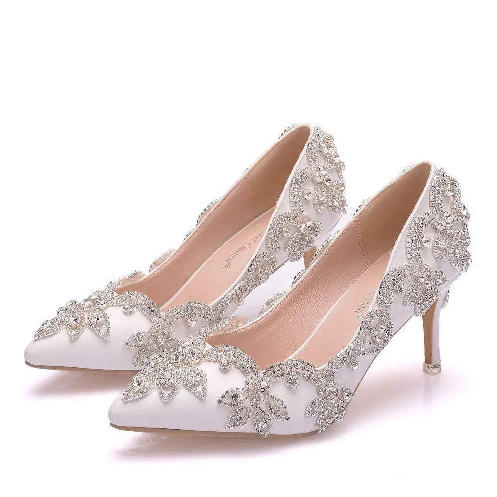 Crystal Pumps Luxury special occasion/wedding Shoes