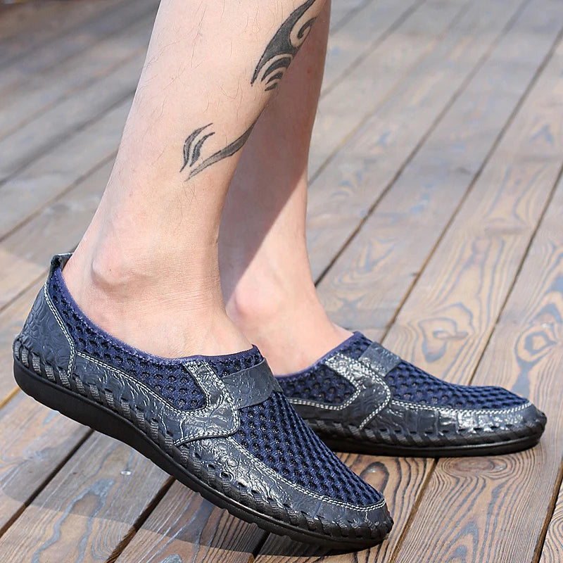 Mens Casual Genuine Leather Shoes