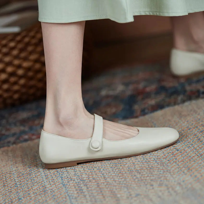 Spring Autumn Hook&Loop Casual Female Flats