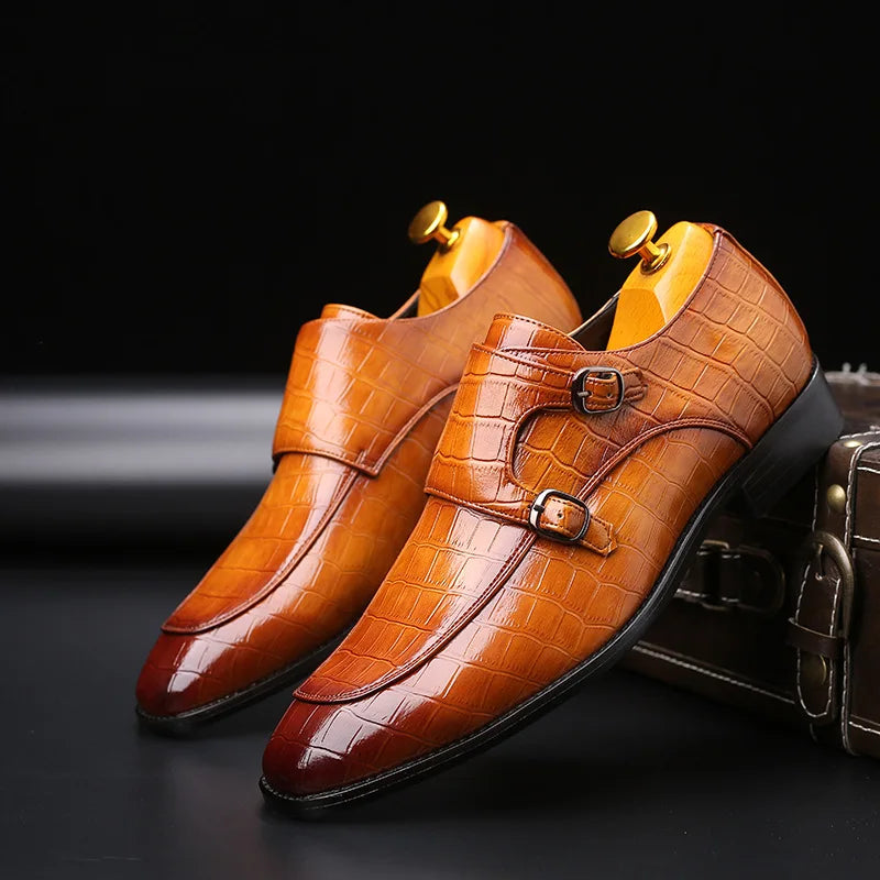 Men's  Crocodile Grain Leather shoes