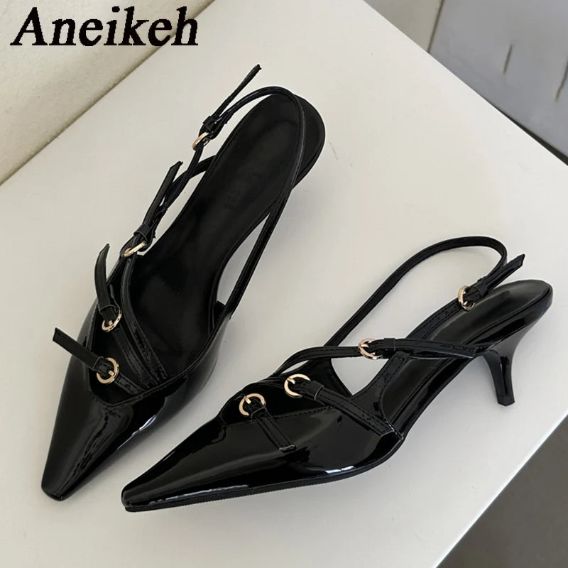 Women's Elegent Pointed Toe Thin Heel (Thin Heels)