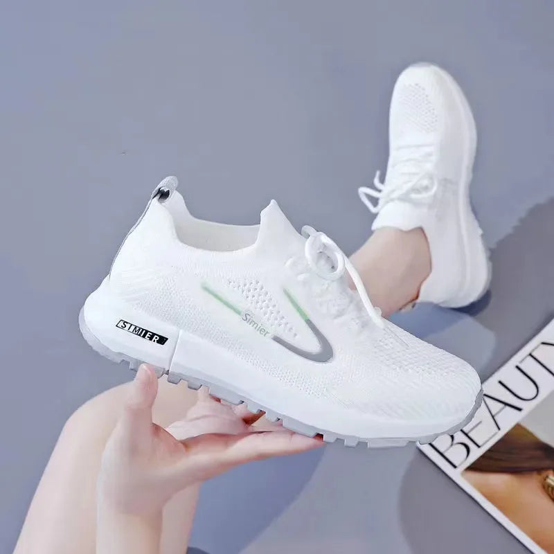 Comfortable White Fashion Casual Sneakers