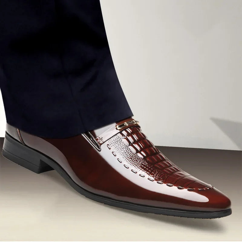 2024 Men Leather Shoes Classic Office Shoes