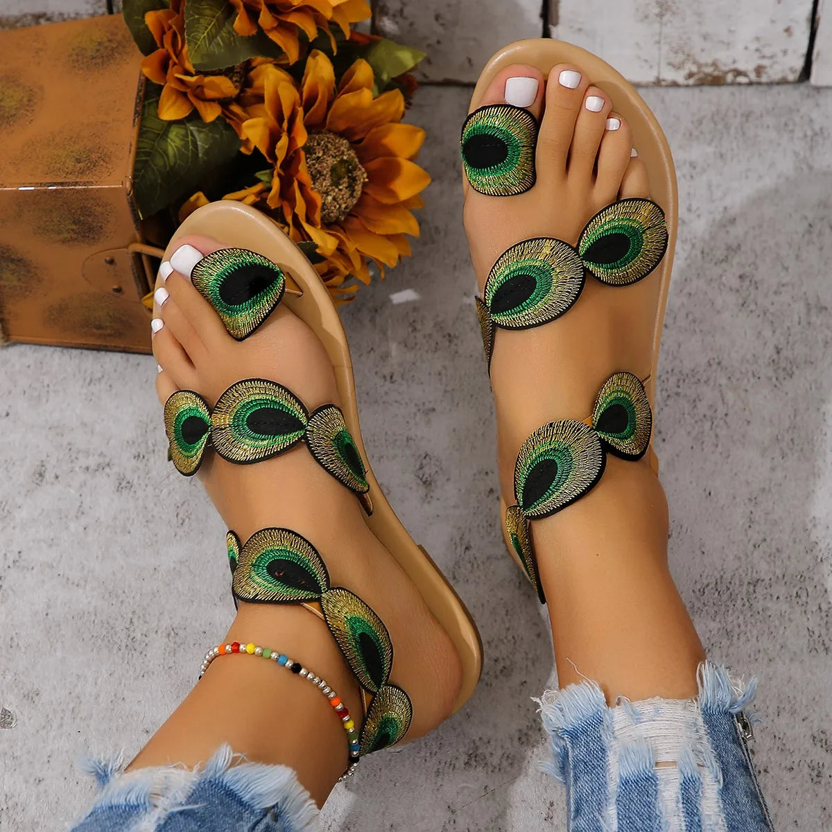 summer new European and American style beach sandals