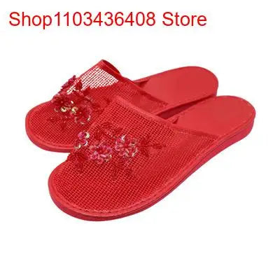 Women's Fashion Mesh Floral Slippers