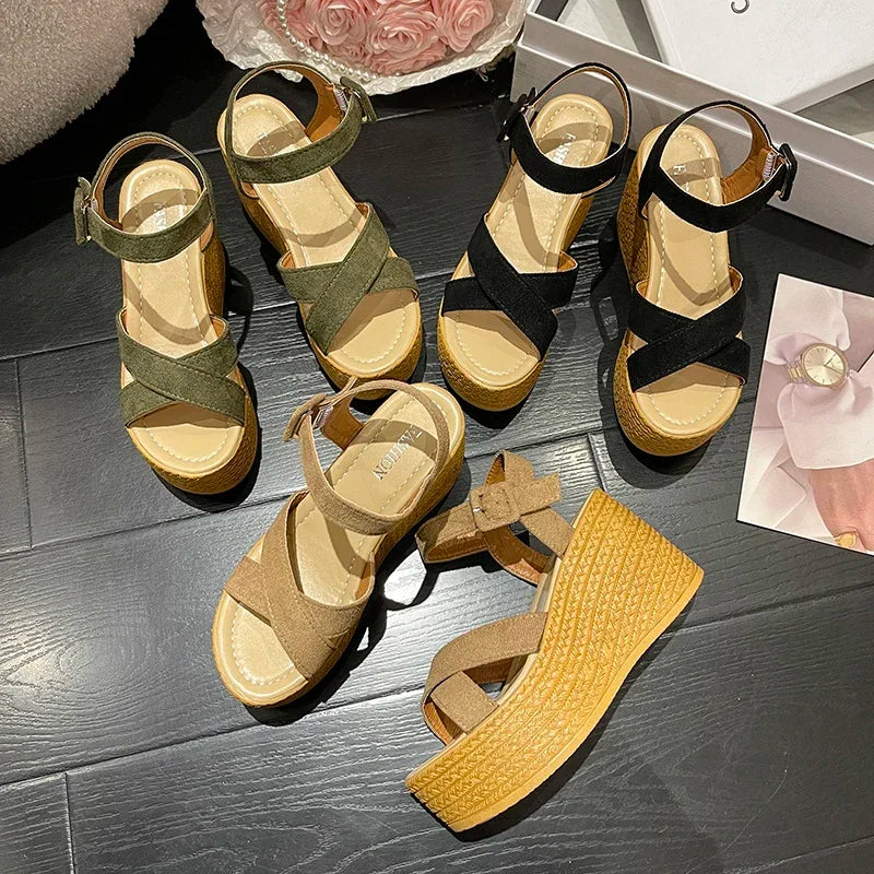Fashion Platform with Thick Bottom Wedge