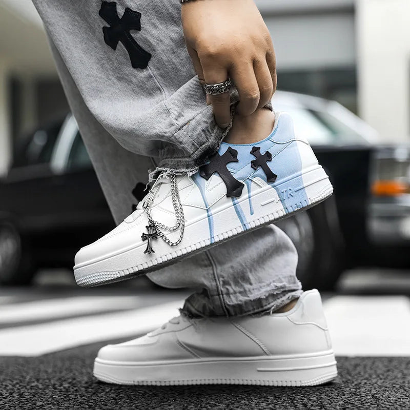Men's Lace-Up Vulcanized Board Shoes