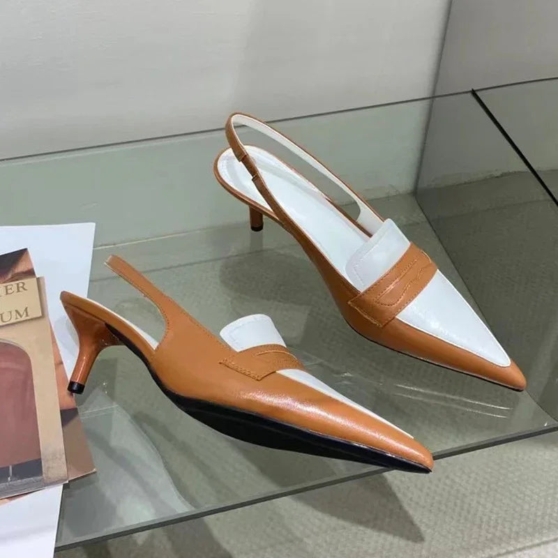 Mix Color Pointed low heels for Women
