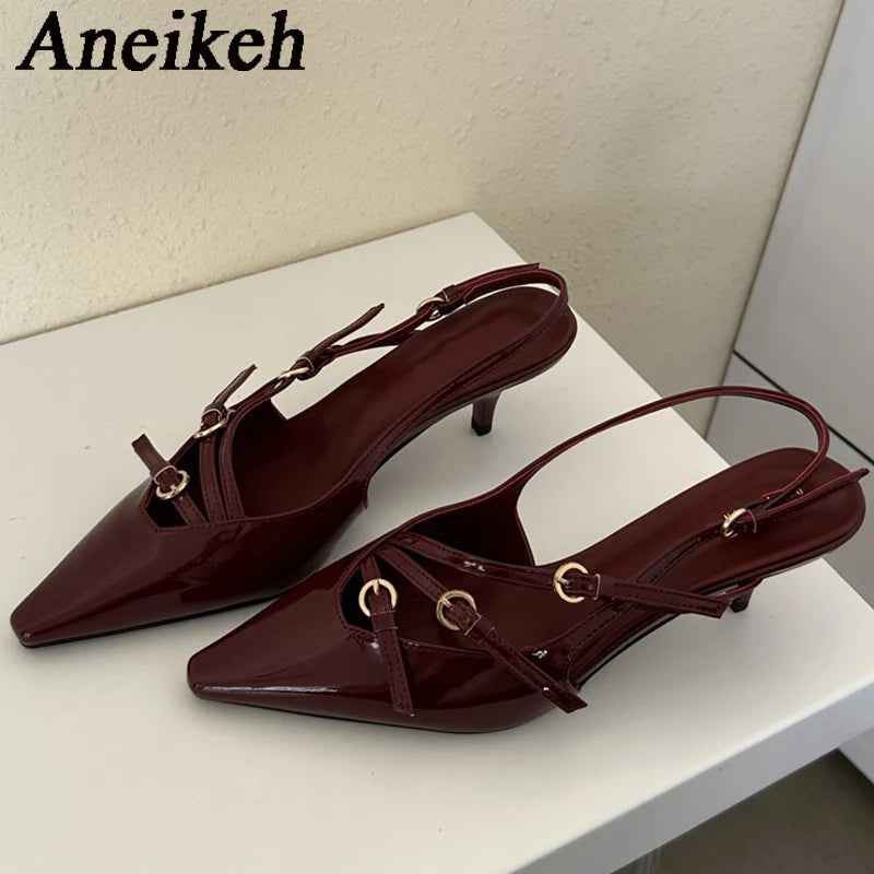 Women's Elegent Pointed Toe Thin Heel (Thin Heels)