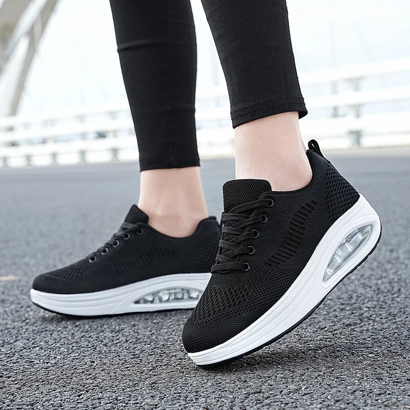 Women's White Air Sports Sneakers
