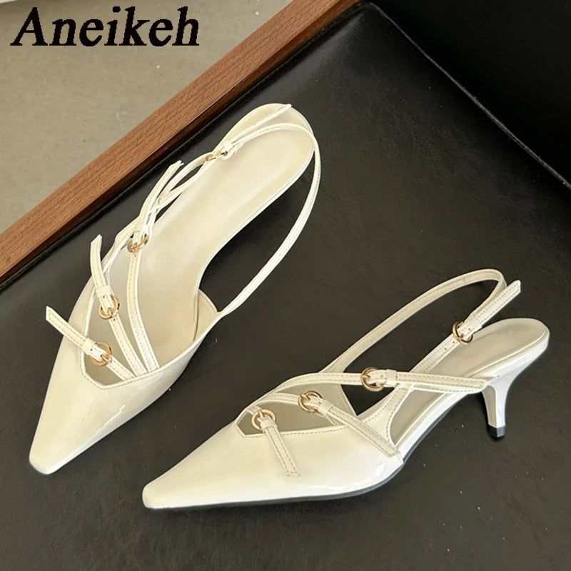Women's Elegent Pointed Toe Thin Heel (Thin Heels)