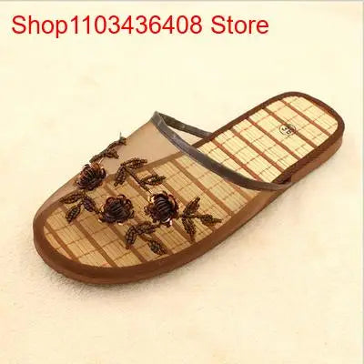 Women's Fashion Mesh Floral Slippers