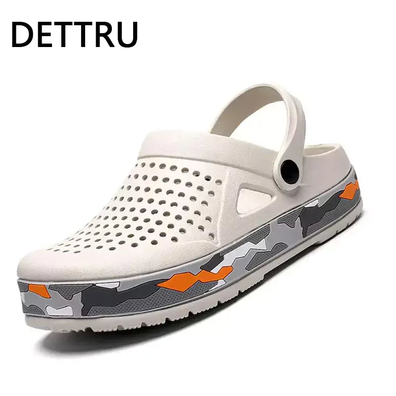 Hot Sale Brand Clogs Men Sandals Casual Shoes  EVA Lightweight Sandles Unisex Colorful Shoes for Summer Beach Zapatos Hombre