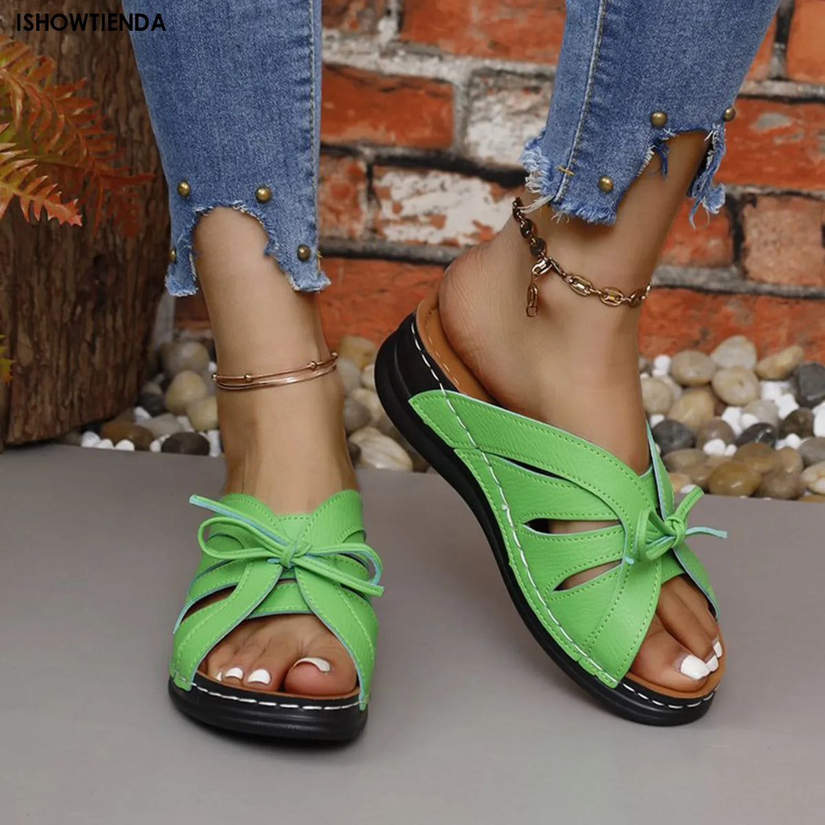 New Summer Flat Butterfy Slippers