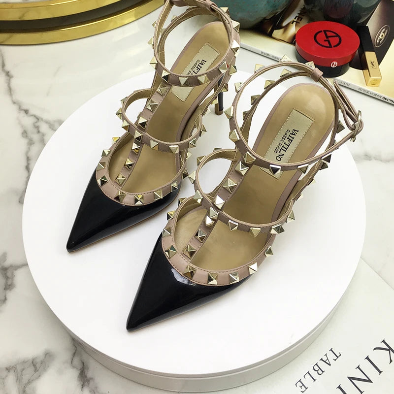 Women's Gladiator Summer Rivet High Heels