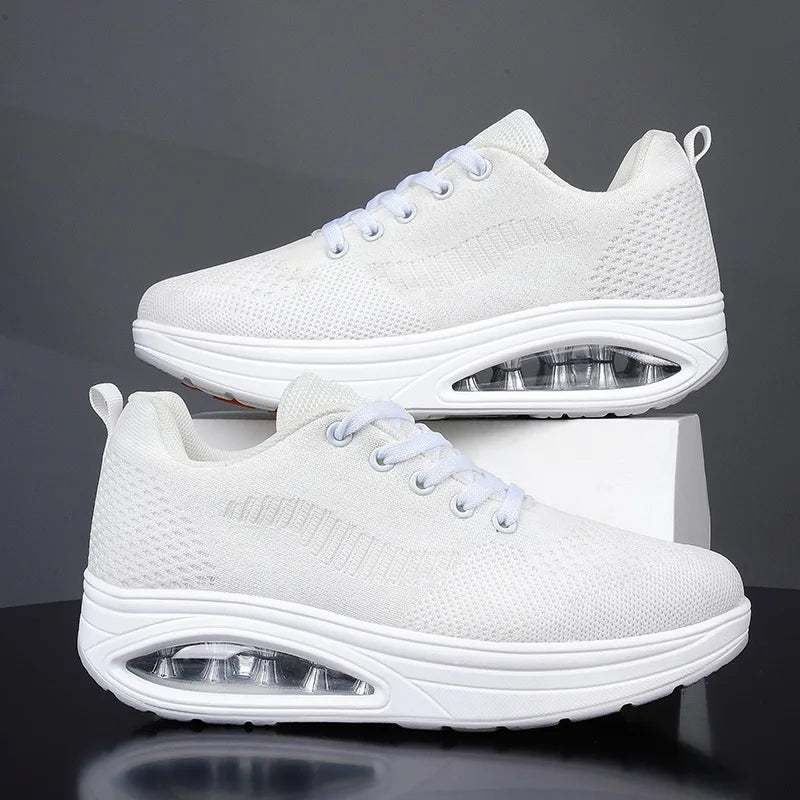 Women's White Air Sports Sneakers