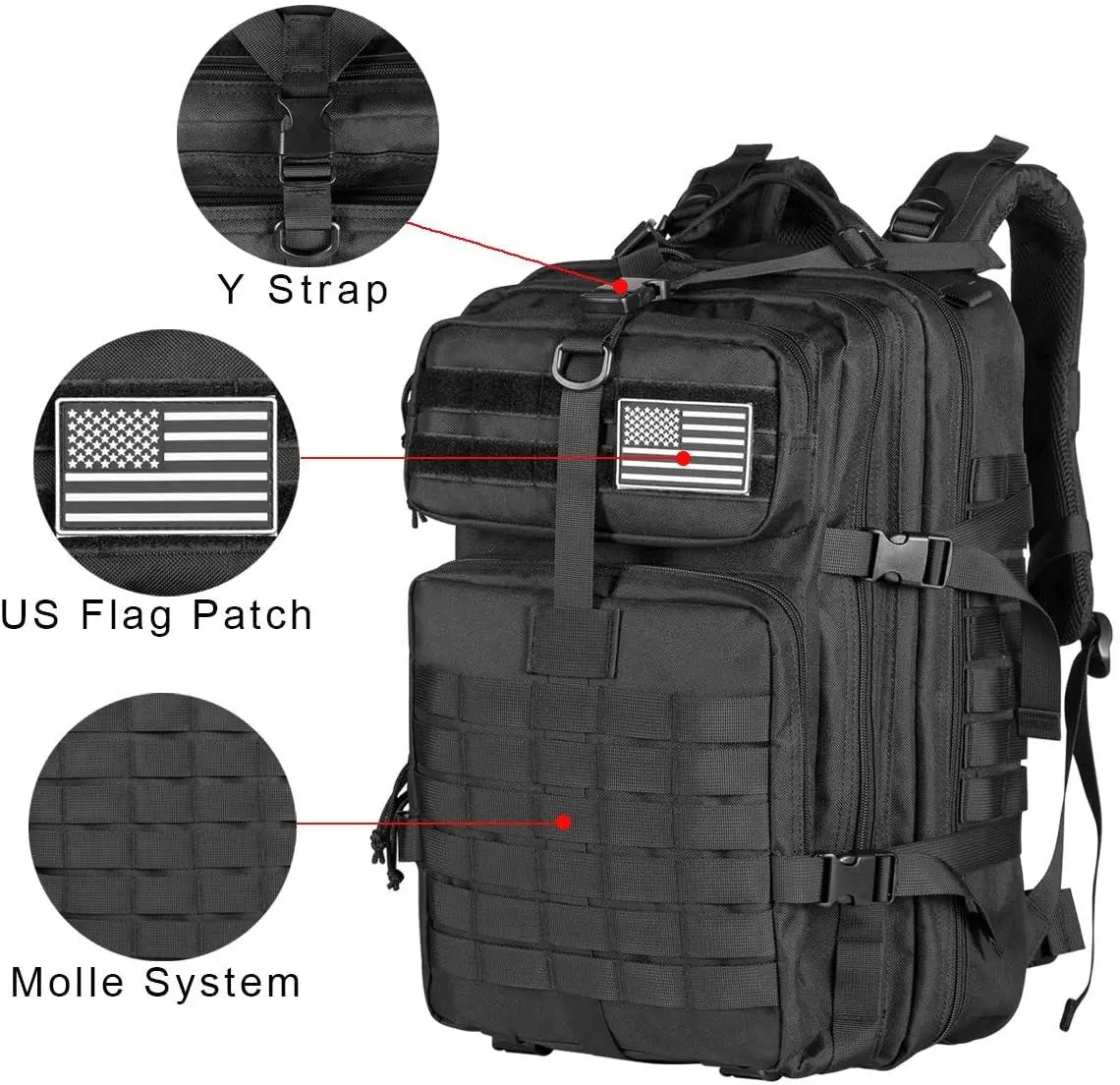 Man Tactical Backpacks HkingTraveling Bags