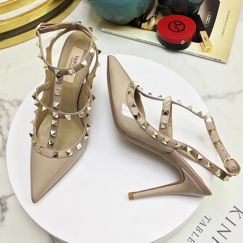 Women's Gladiator Summer Rivet High Heels