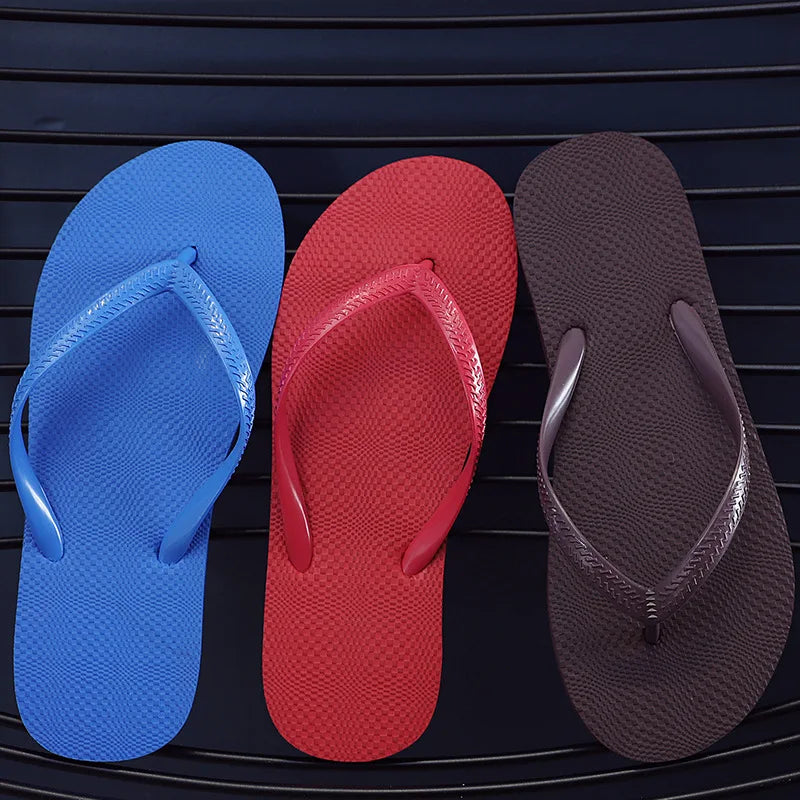 Solid Color Non-Slip Couple Slippers