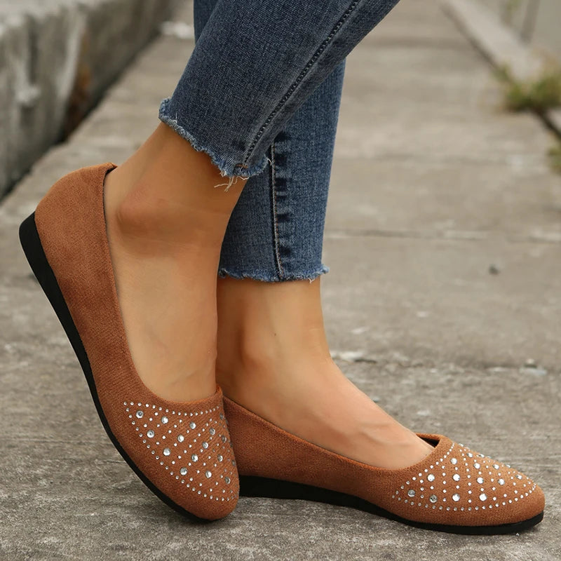 Women Lightweight Non-Slip Ballet Flats