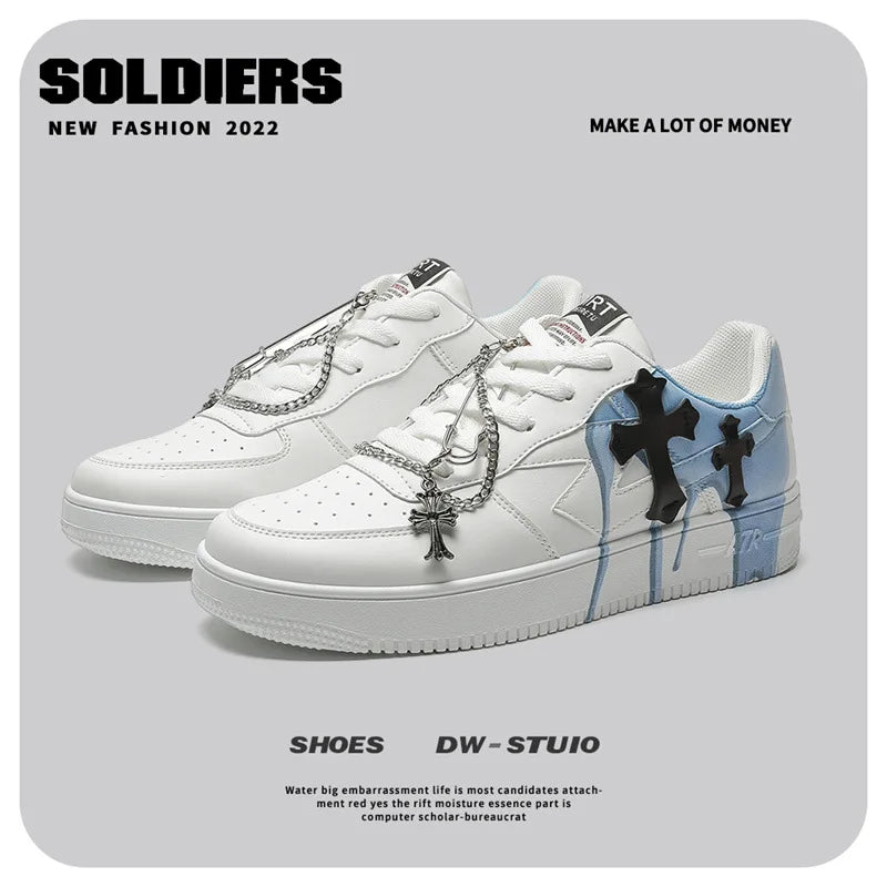 Men's Lace-Up Vulcanized Board Shoes