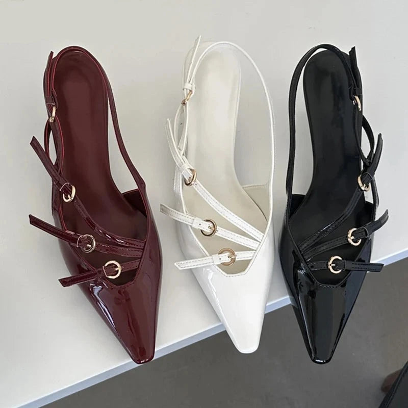 Women's Elegent Pointed Toe Thin Heel (Thin Heels)