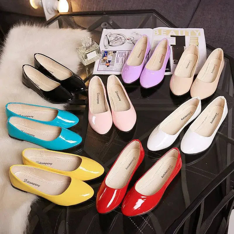 Women Candy Color Ballet Flats