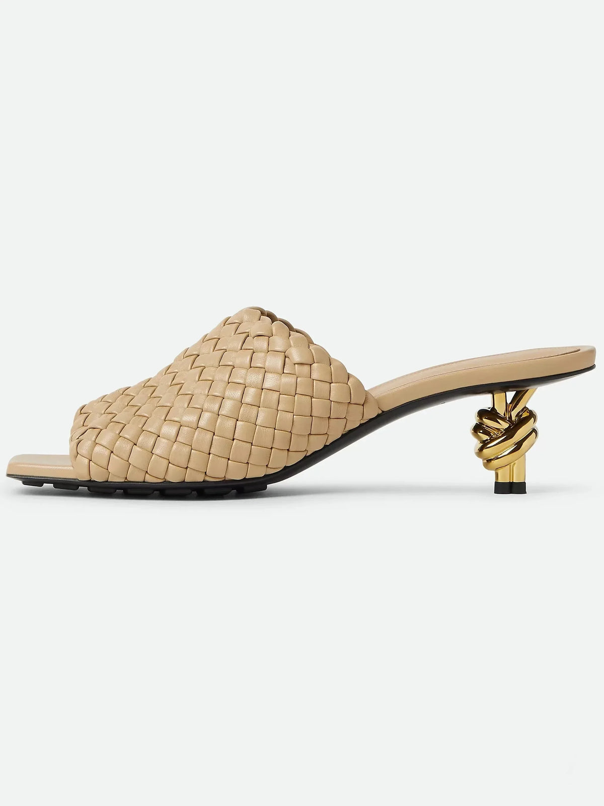 Elegant Stylish Woven/Leather Metal High Heels