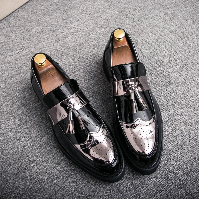 Men's Glossy Leather Shoes