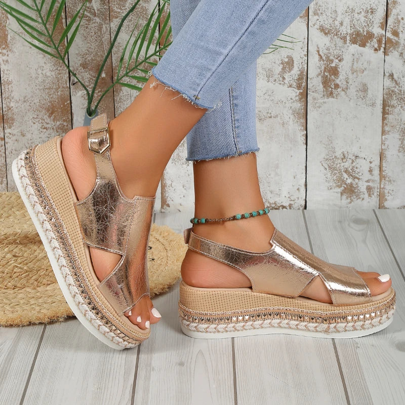 Summer New Peep Toe Wedge
