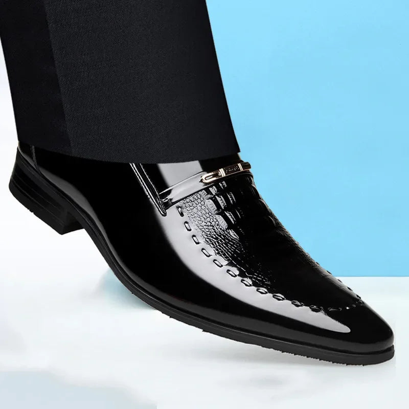 2024 Men Leather Shoes Classic Office Shoes