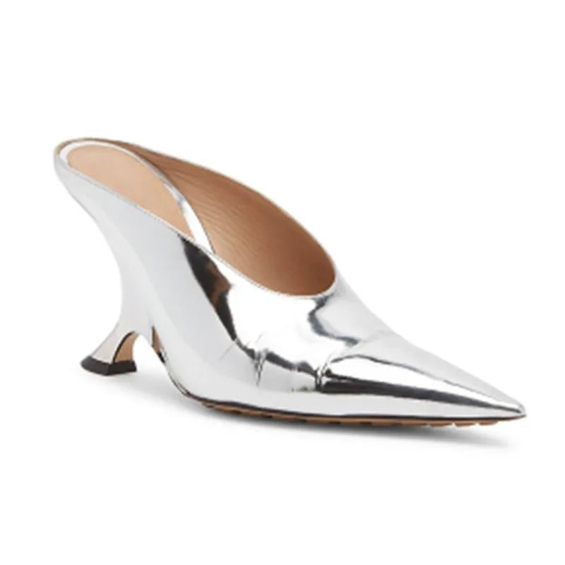 New Summer Women's Pointed Toe High Heel Mules