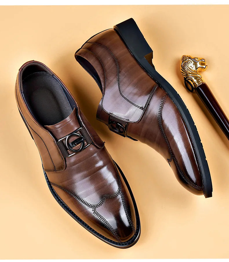 Men'S Business Pu Leather Shoes Big Size