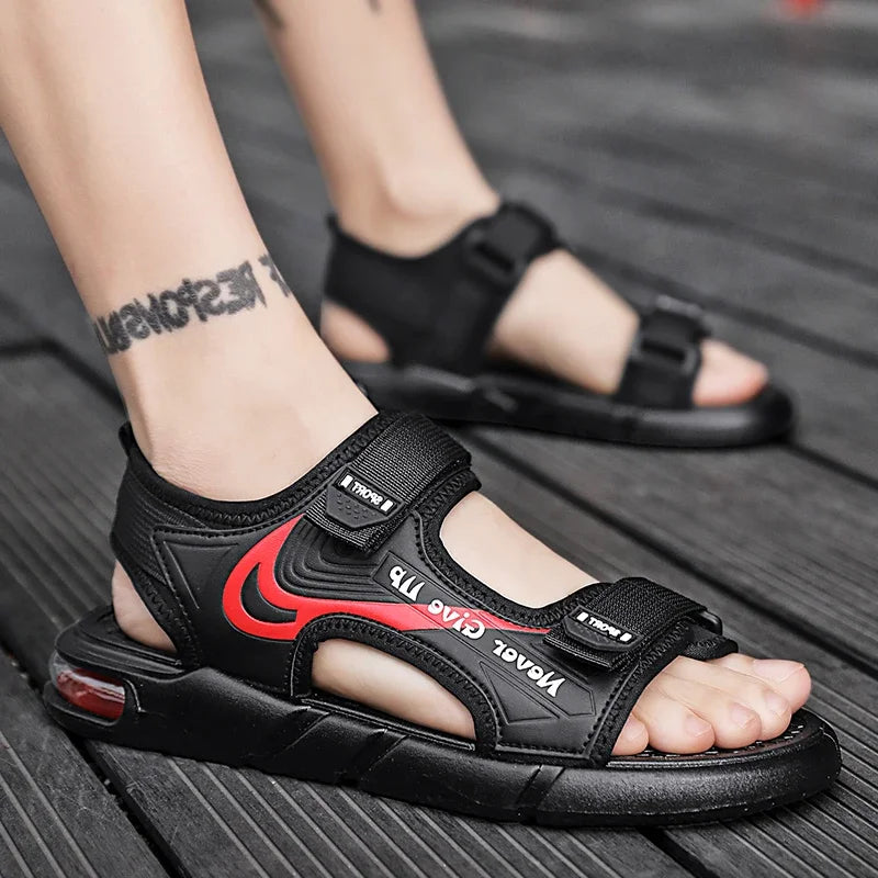 Men Sandals Casual Shoes New Summer Outdoor Concise Lightweight Beach Shoes Slippers Male Plus Size Sandals 38-45