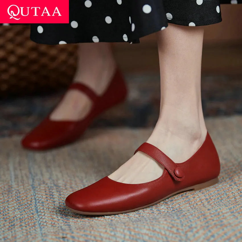 Spring Autumn Hook&Loop Casual Female Flats