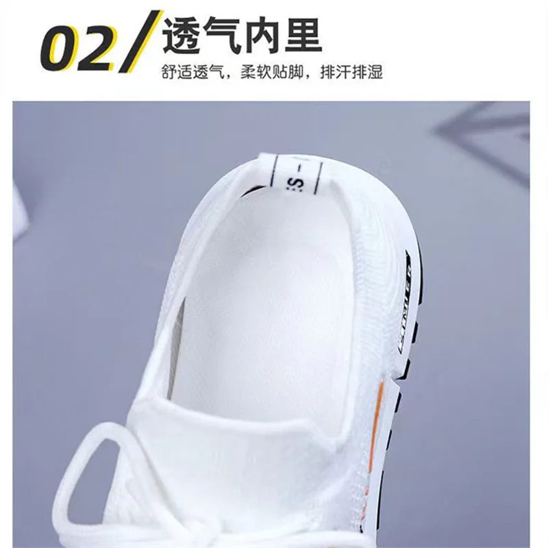 Comfortable White Fashion Casual Sneakers