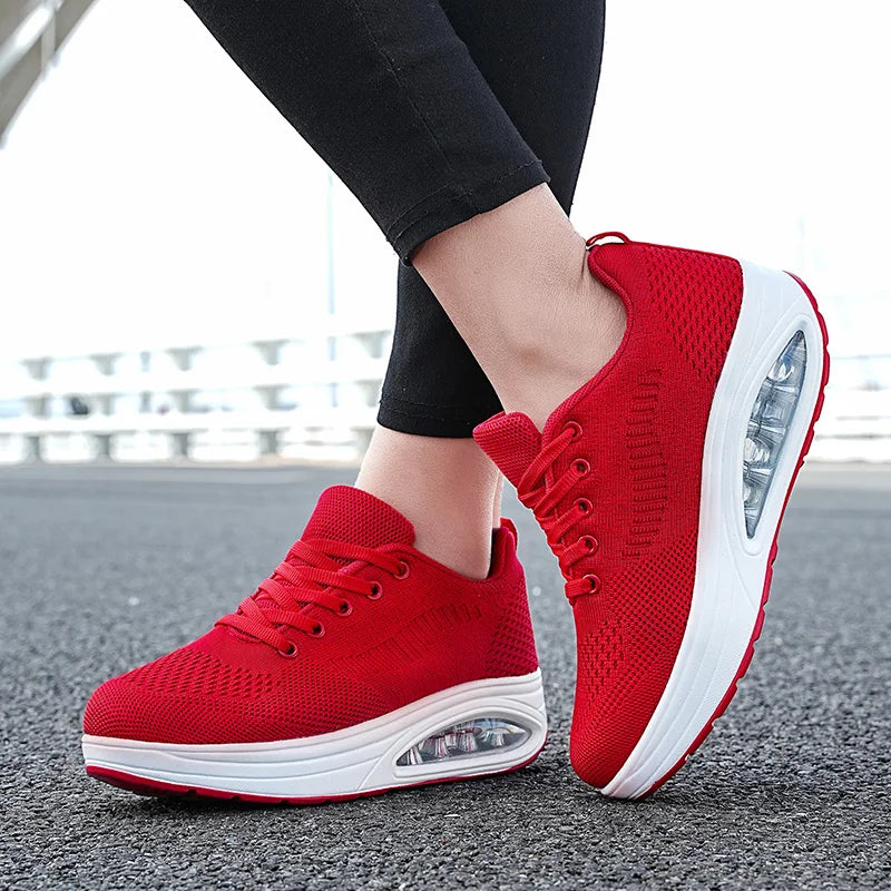 Women's White Air Sports Sneakers